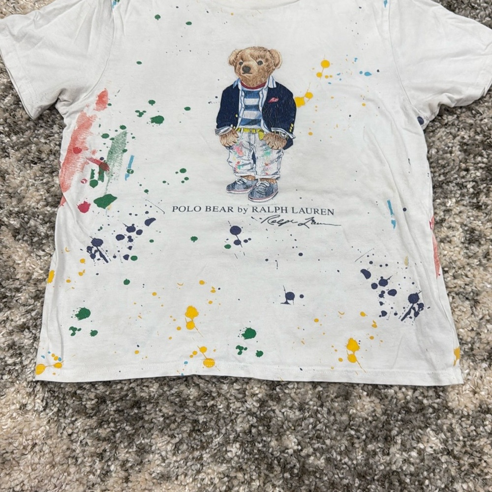 Polo by Ralph Lauren White and Yellow Short Sleeve Tees